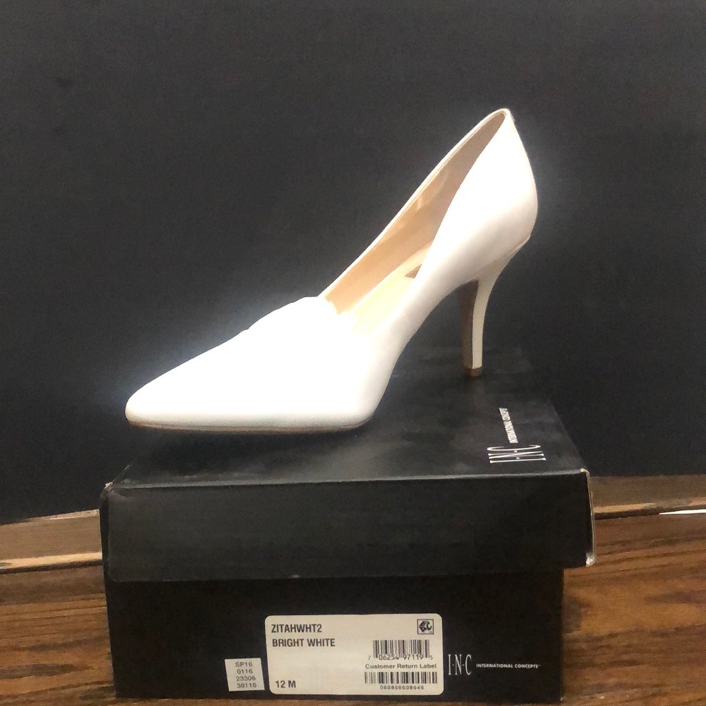 White pumps